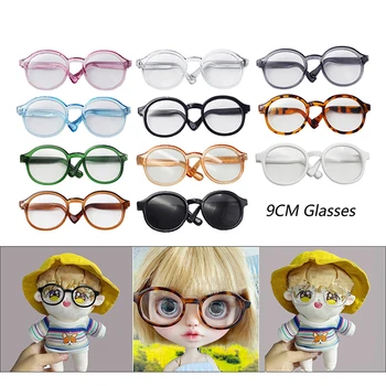Модна Кукла, Очила с Кръгли Рамки, Очила С Прозрачни Лещи, Стил на Точки За 20 см, Корейски Кукли, EXO/Памучен Кукла, Плюшен Кукла, Очила, Аксесоар