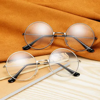 Ретро Кръгла Дограма Анти-сини Радиационна Очила Свръхлеки Мъжки Дамски Модни Сини Светлинни Блокер очила Очила Студенти