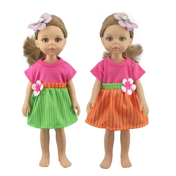 2022 Нова рокля подходяща за кукли Paola Reina 32 см, дрехи и аксесоари за кукли, 14 инча, аксесоари за коса в комплекта не са включени.
