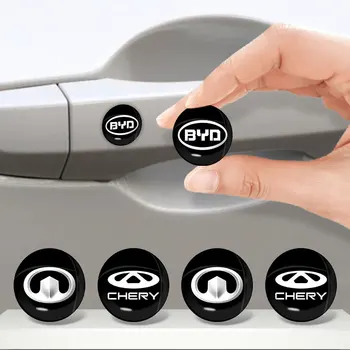 10 бр. Емблема на Автомобила Автоматично Заключване на Вратата keyhole Защитни Стикери за Hyundai I30 Tucson Accent I20 Ix35 Кона I40 IX20 Автомобилни Аксесоари