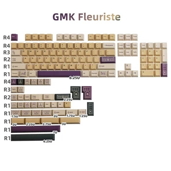 GMK Цветни Капачки за ключове 142 клавишите в японски стил с Череша Профил на PBT с Подплата, за Клавиатури Капачки за Механична Клавиатура С ключа MX