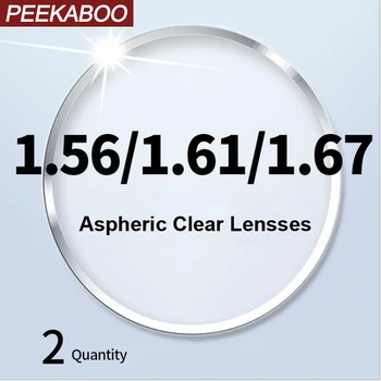 Peekaboo CR-39 смола асферичните предписани очила, лещи са прозрачни лещи за далекогледство, късогледство 1,56 1,61 1,67 1,74