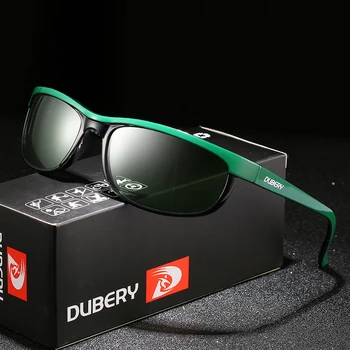 DUBERY Vintage Слънчеви Очила Polarized Мъжки Слънчеви Очила За Мъже UV400 Нюанси на Шофиране Черни Квадратни Oculos Мъжки 10 Цвята Модел 2027
