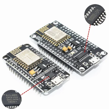 Безжичен модул за CP2102/CH340G NodeMCU Lua WIFI Съвет по развитие на Интернет на нещата ESP8266 ESP-12E С печатна платка за Arduinot