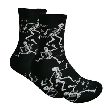 Не се страхувайте, Памучни Чорапи с Черепа на Хелоуин, на Унисекс Модни, Забавни, Удобни, Зимни, Творчески, Топли Памучни Чорапи, за Парти на Хелоуин
