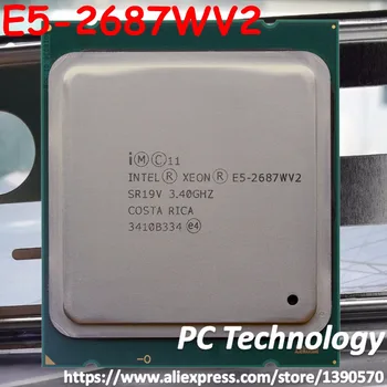 Оригиналния cpu Intel Xeon oem версия E5-2687WV2 3,4 Ghz 25 М 8 ЯДРА 22 НМ E5 2687W V2 LGA2011 E5-2687W V2 150 W Процесора E5 2687WV2
