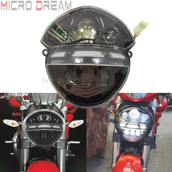 Мотоциклет В Събирането на Ден за Спиране на Прожекторите За Ducati Monster 695 696 795 796 ABS 1100 S EVO 2008-2015 Hi/Lo Лъч Светлина 