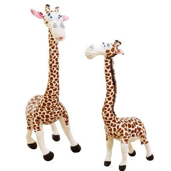 35 см Моделиране Жираф Кукла Истинският Живот Жираф Плюшени Играчки Сладък Меки Кукли домашни Любимци Подарък за рождения Ден На Детска Играчка, Спалня Мадагаскар