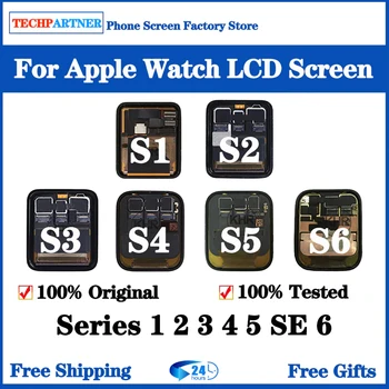 Оригиналът на Екрана За Apple Watch S 1 2 3 4 5 6 LCD Сензорен OLED Дисплей, Дигитайзер В Събирането на Подмяна на Iwatch 38 мм 42 мм