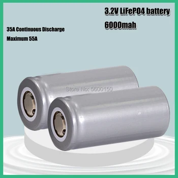 3.2 В 32700 32650 6000 mah LiFePO4 Батерии 35A 55A Висока мощност и Максимална батерия непрекъснато освобождаване от отговорност