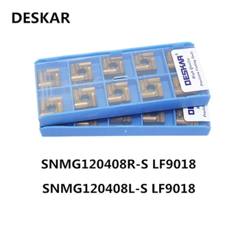 DESKAR SNMG120408 SNMG120408 ляв и десен S LF9018 струг с твердосплавной поставяне на CNC режещи инструменти от висок клас обработващ инструмент