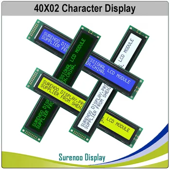 402 40X2 4002 Японски Руски Английски Йероглиф LCD Модул на Екрана на Дисплея LCM Жълт Зелен Син Led Подсветка